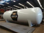Industrial LPG tank with 15960kg filling weight and 9380kg tank weight