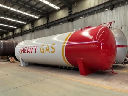 Carbon steel Q345R LPG tank cylindrical body with fittings