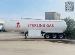 Flow meter attachment mounted on LPG tank trailer piping system