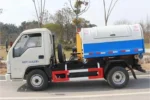 Carbon steel Q235 garbage compactor box on truck frame