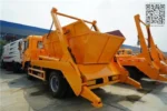 Carbon steel garbage box on Dongfeng 8CBM truck