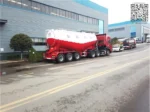 Three 13-ton axles with mechanical American-type suspension