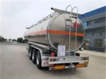 Aluminum alloy manhole and discharge valve on tanker