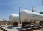 30t horizontal LPG storage tank side view