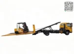 Hydraulic winch system with 21m steel wire rope for loading