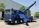 Rotator tow truck rear view with hydraulic recovery equipment