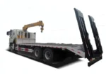 SQS125 extendable boom crane 360 degree rotation hydraulic legs deployed