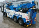 Rotating platform on 50-ton wrecker recovery truck