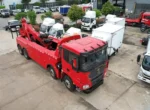 Dual heavy-duty winches with 18mm steel cable on wrecker