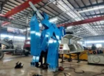 Imported hydraulic oil cylinder assembly on towing unit