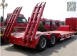 Chengli low bed trailer dual line braking system with ABS