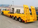 FUWA BPW Zhengyang axle assembly on low bed trailer
