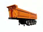 Rear perspective of hydraulic dump body