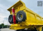 Rear tipping mechanism on Chengli semi trailer