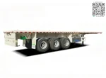 12 ISO twist locks on flatbed surface