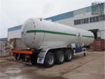Three-axle BPW suspension on LPG transport trailer