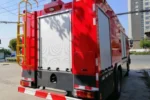water monitor system on airport fire truck