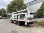 Hydraulic folding boom extended to 16 meters