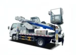 Aluminum alloy bucket with stainless steel fence mounted on outriggers
