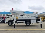 Operator controls on the turntable of the bucket truck