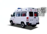Negative pressure isolation cabin interior of ambulance