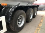 Three-axle FUWA chassis with 12R22.5 tubeless tires
