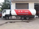 20,000 to 24,000 liter propane tanker truck exterior