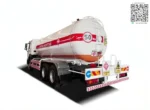 Equipment and valve box located at side of LPG tanker truck
