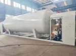 LPG station skid overall dimensions 12200x2728x3284mm
