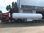 Full length profile of Chengli factory LPG trailer with six fenders and tool boxes