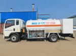 Rear chassis and LPG tanker assembly on Chengli bobtail truck