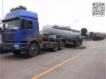 FUWA BPW axle assembly with 12R22.5 tires on tank trailer