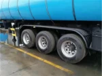 Front and back ladder with 400 mm wide guardrail