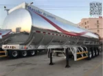 Orange reflective safety belt on tank sides and rear