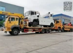 Flatbed plate 8500 by 2550 mm recovery truck rear view