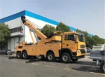 Rotator tow truck crane boom and bed detail
