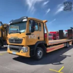 10-ton winch mounted on HOWO flatbed towing truck