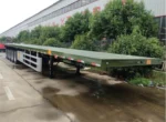 ISO twist lock container mounting points on Chengli flatbed trailer