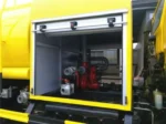 ISUZU engine compartment and cab interior of Chengli fire truck