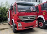 Front cupbord compartment on emergency rescue fire truck
