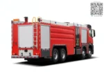 Foam firefighting equipment mounted on Mercedes Benz 8x4 truck body