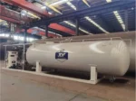 LPG skid station complete piping and pressure gauge assembly