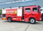 Complete SHACMAN foam water fire truck exterior