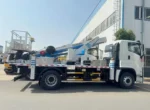 Hydraulic outriggers deployed for stable platform operation