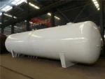 Finished propane gas tank ready for export shipment