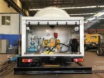 Truck cabin with air conditioning for driver