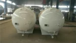 LPG filling port and valve assembly on the 5CBM storage tanker