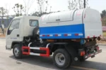 4x2 LHD garbage truck parked at Chengli manufacturing facility