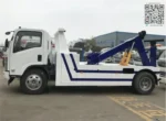 Rear hosting and lifting system of the wrecker truck