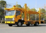 Low alloy steel loading deck on car carrier truck